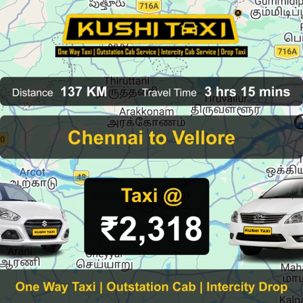 The Chennai to Vellore Journey Gets Easier When You Skip the Train and Bus Hassle: Book Drop Taxi